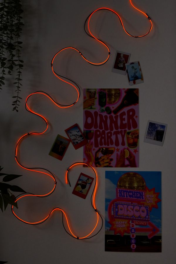 Slide View: 2: Make Your Own Orange Neon String Light