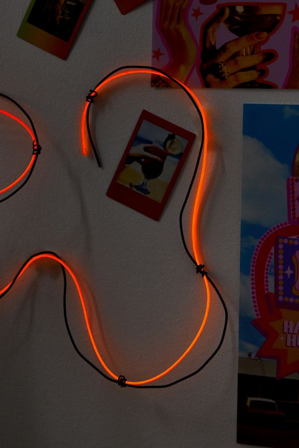 Slide View: 3: Make Your Own Orange Neon String Light