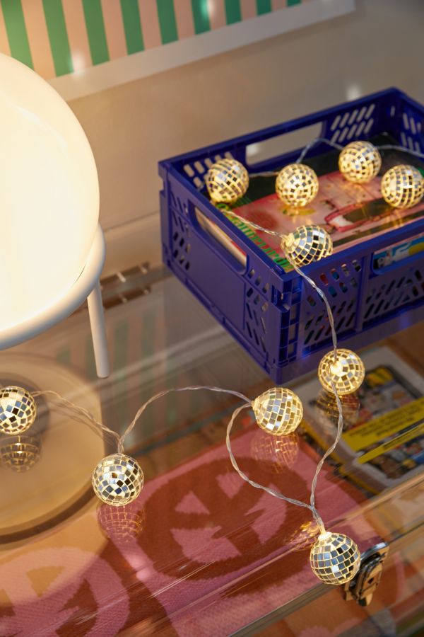 Slide View: 1: Disco Ball String Lights