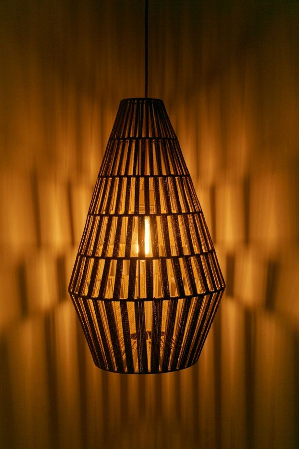 Tuyen Large Jute Pendant Light Urban Outfitters UK