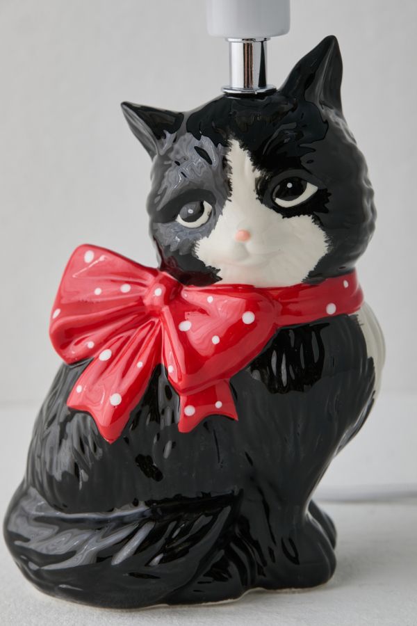 Slide View: 5: Adelaide Kitsch Cat Table Lamp