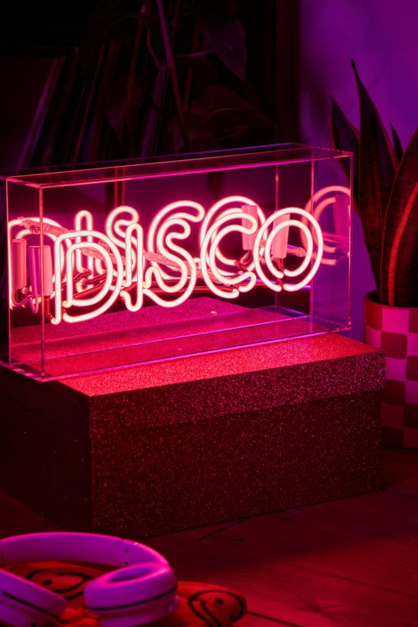 Slide View: 2: Neon Disco Box Light