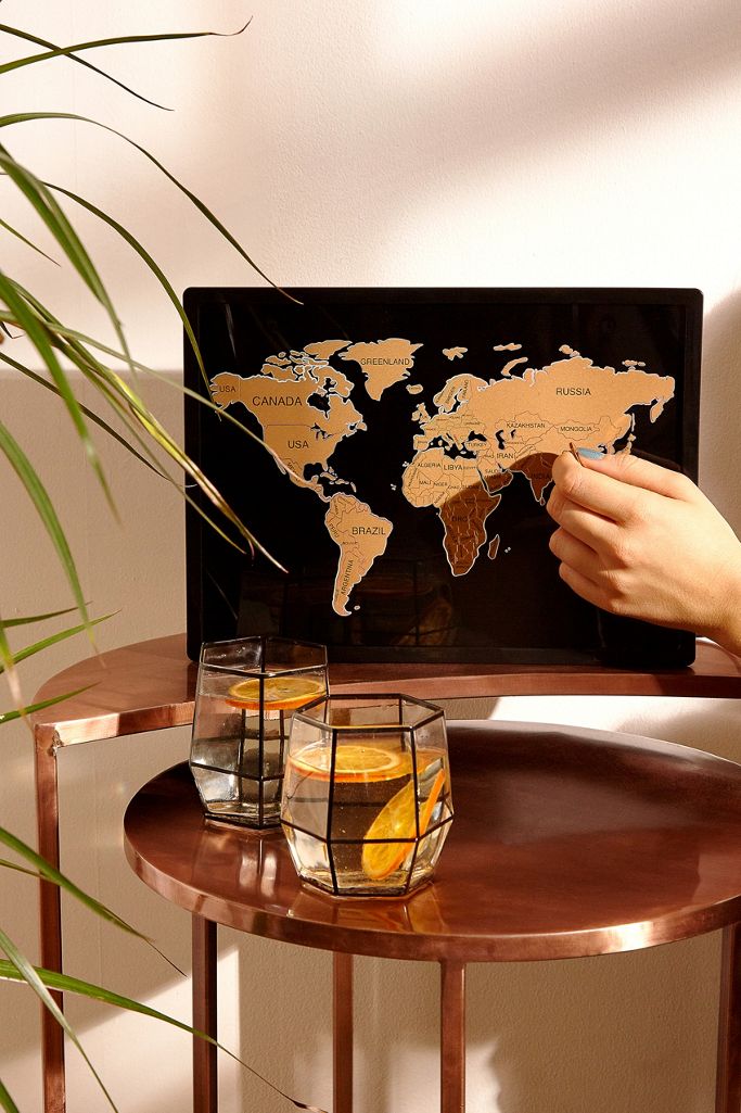 Light Up Scratch Map Urban Outfitters UK