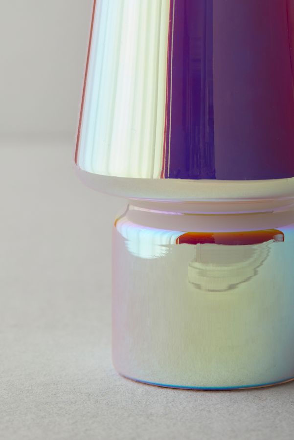 Slide View: 5: Iridescent Little Glass Lamp  