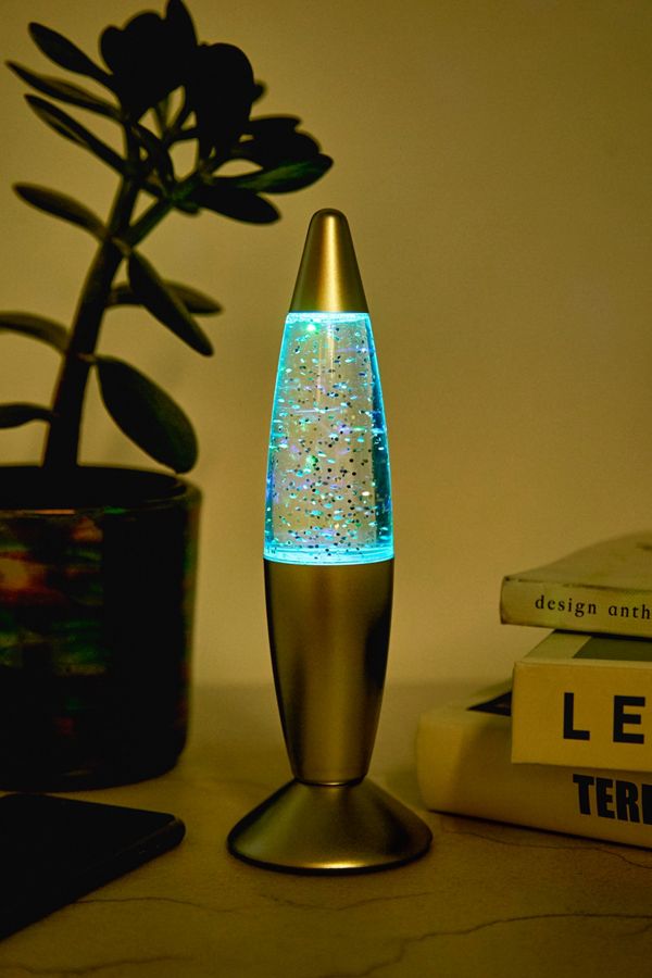 Fizz Silver Mini Glitter Lava Lamp | Urban Outfitters UK