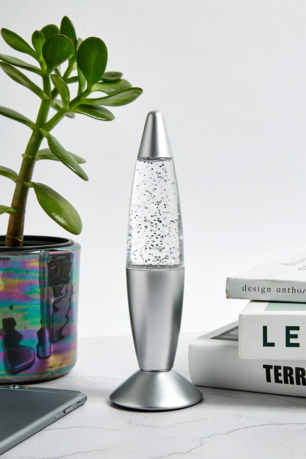 Fizz Silver Mini Glitter Lava Lamp Urban Outfitters UK