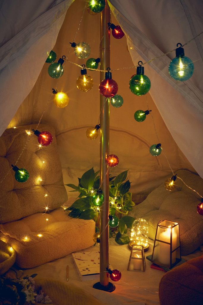 Colourful Festoon String Lights Urban Outfitters UK