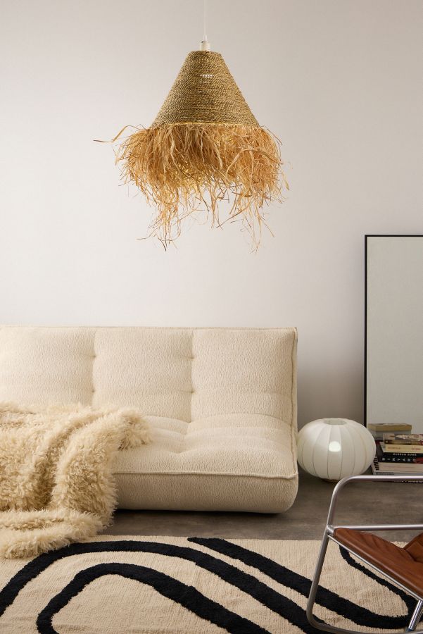 Vista de diapositivas: 1: Large Raffia Lampshade