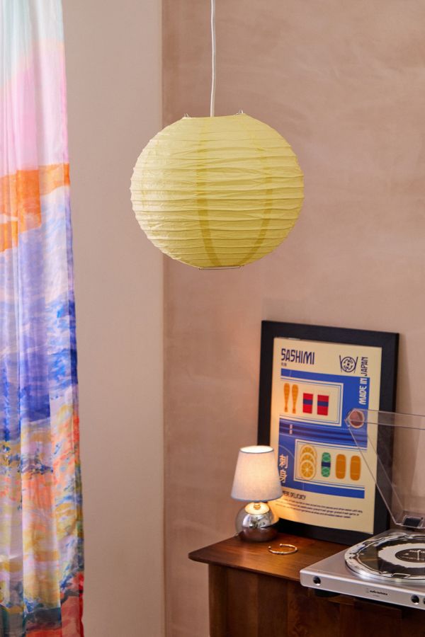 Vista diapositiva: 1: Yellow Paper Lamp Shade