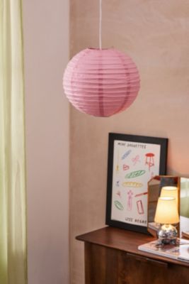 Pink Paper Lamp Shade