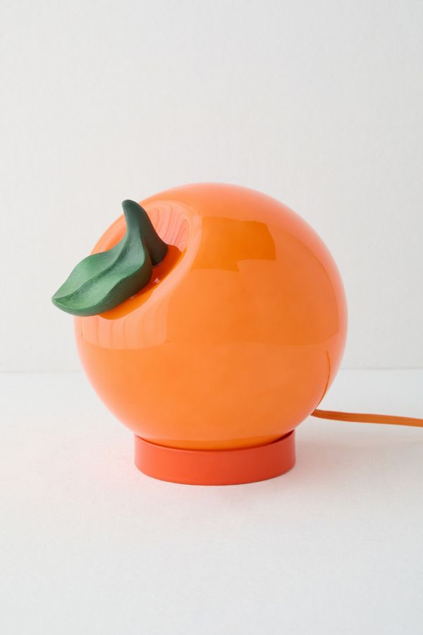 Slide View: 4: Orange Table Lamp