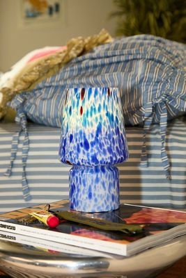 Kleine Glas-Speckle-Tischlampe