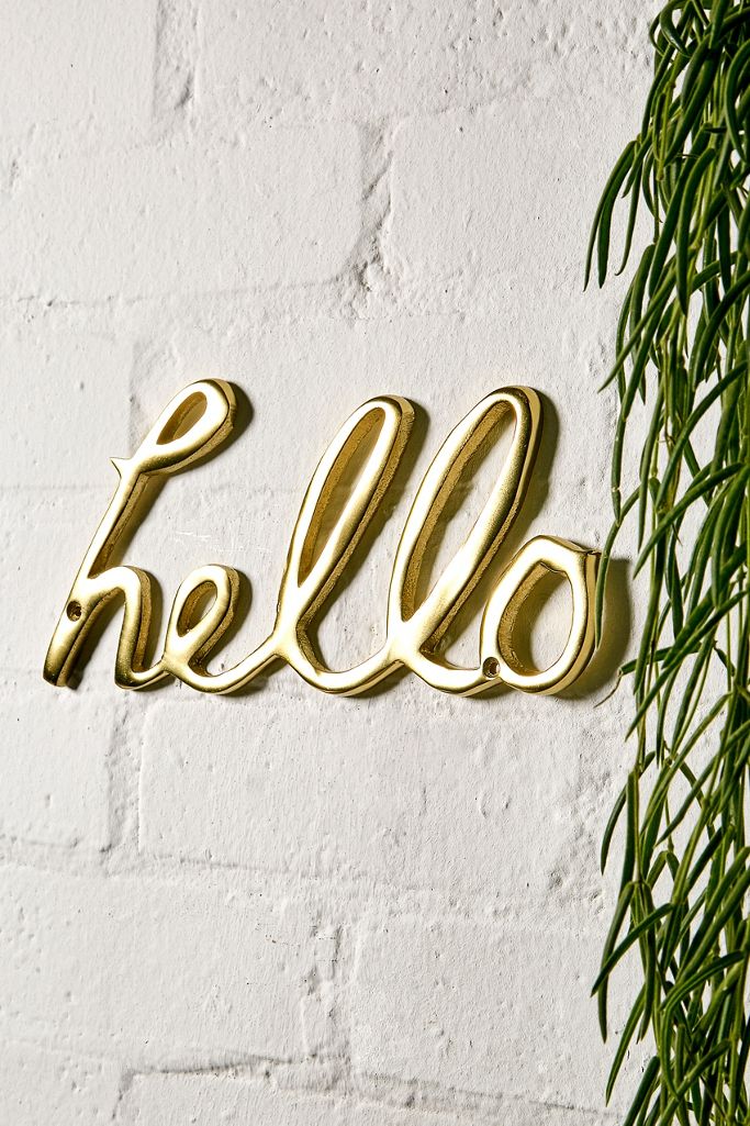 Hello Wall Hanging Urban Outfitters UK