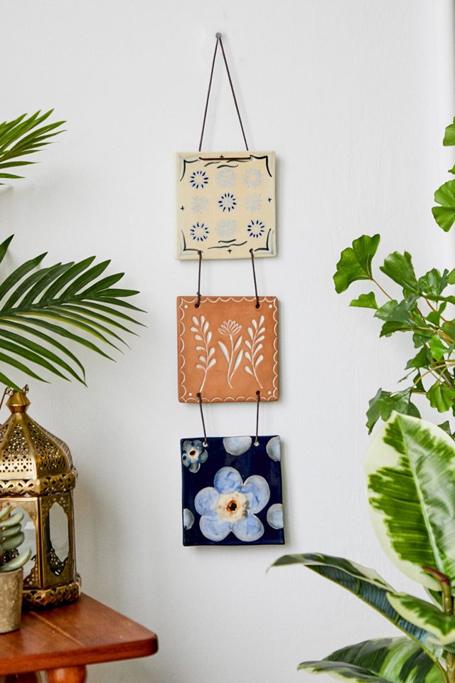 Tiered Ceramic Tile Wall Hanging Urban Outfitters UK