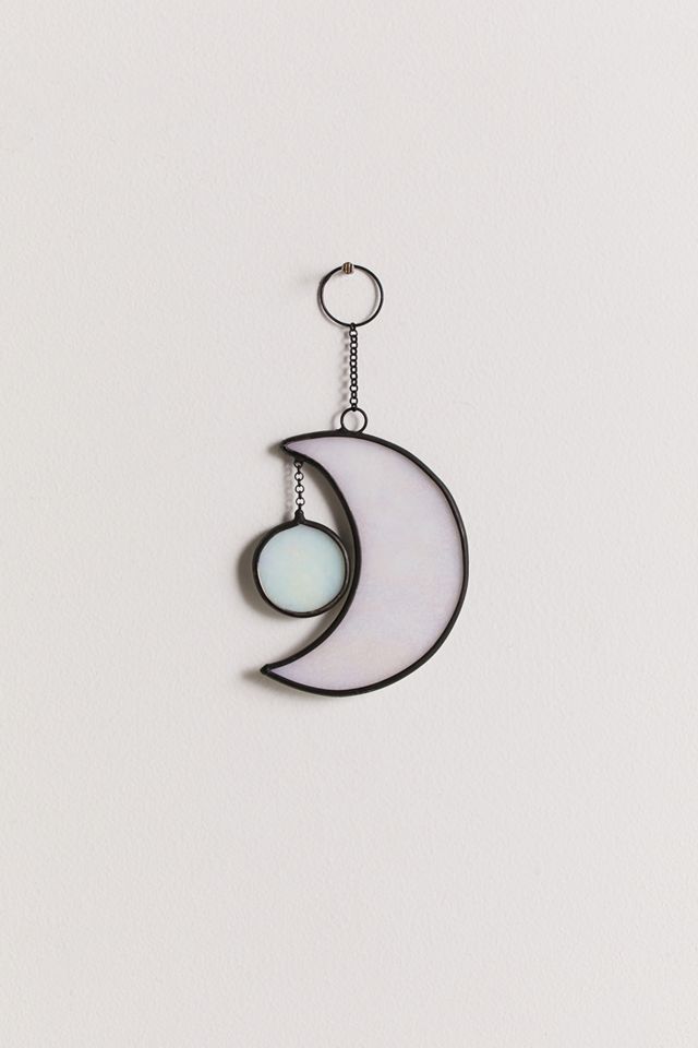 Stained Glass Crescent Moon Wall Hanging Urban Outfitters UK