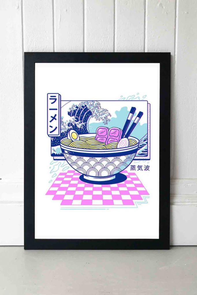 Vincent Trinidad Vaporwave Ramen Wall Art Print | Urban Outfitters UK