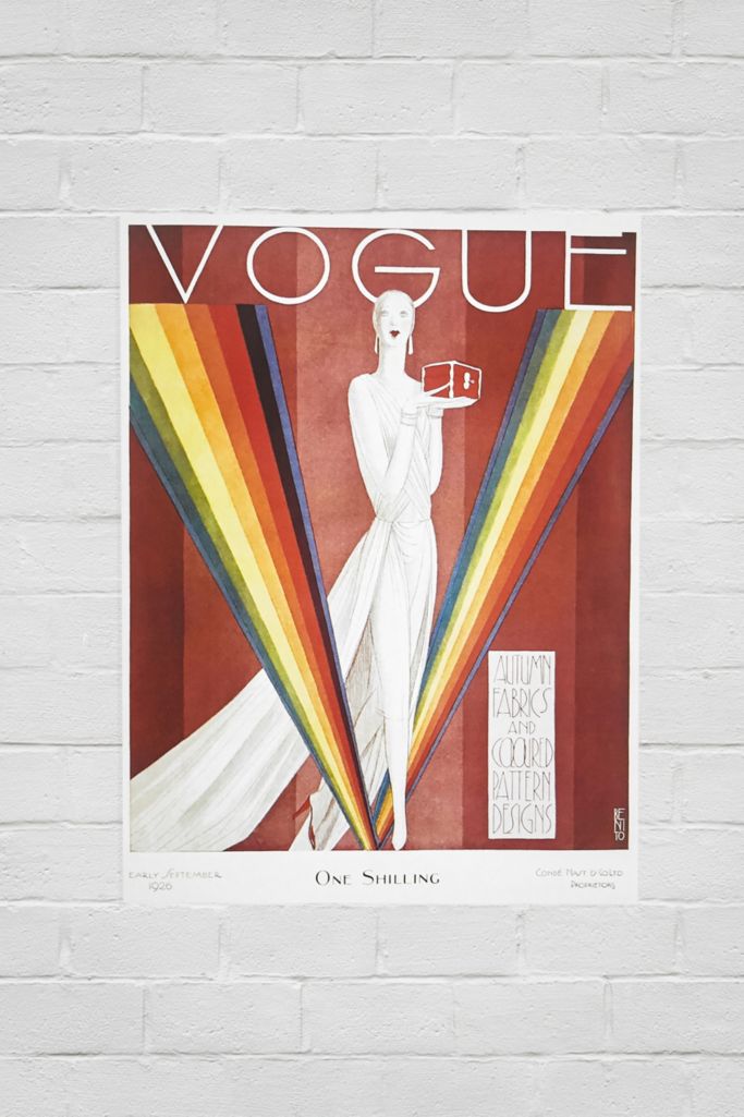 Vogue Rainbow Cover Wall Art Print | Urban Outfitters UK