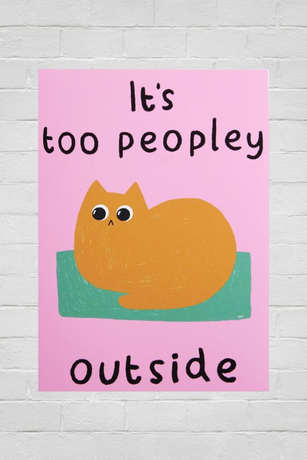 Slide View: 1: The Paper Tail It's Peopley Outside 30x40 Wall Art Print