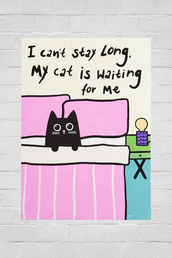 Slide View: 1: The Paper Tail I Can't Stay Long Wall Art Print