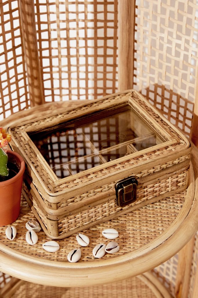 Rattan Jewellery Box Urban Outfitters UK
