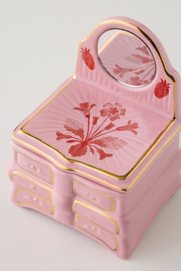 Vista de diapositivas: 3: Pink Dresser Trinket Box