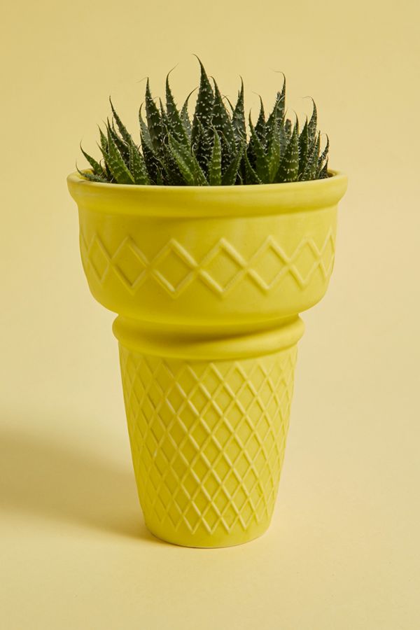 Ice Cream Cone Large Plant Pot Urban Outfitters UK