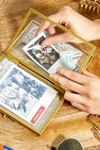Veasfak Cadre Photo Double 4x6 Cadre Photo Pliable à Charnière Pour Bureau
