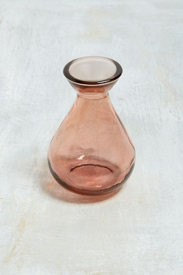 Pink Recycled Glass Vase Urban Outfitters UK
