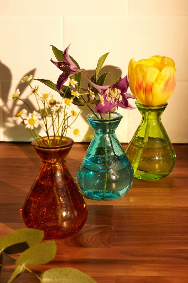 Vase en verre recyclé ambre Urban Outfitters FR