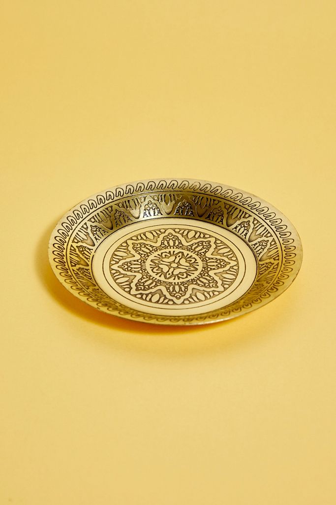 Brass Etched Trinket Tray Urban Outfitters UK