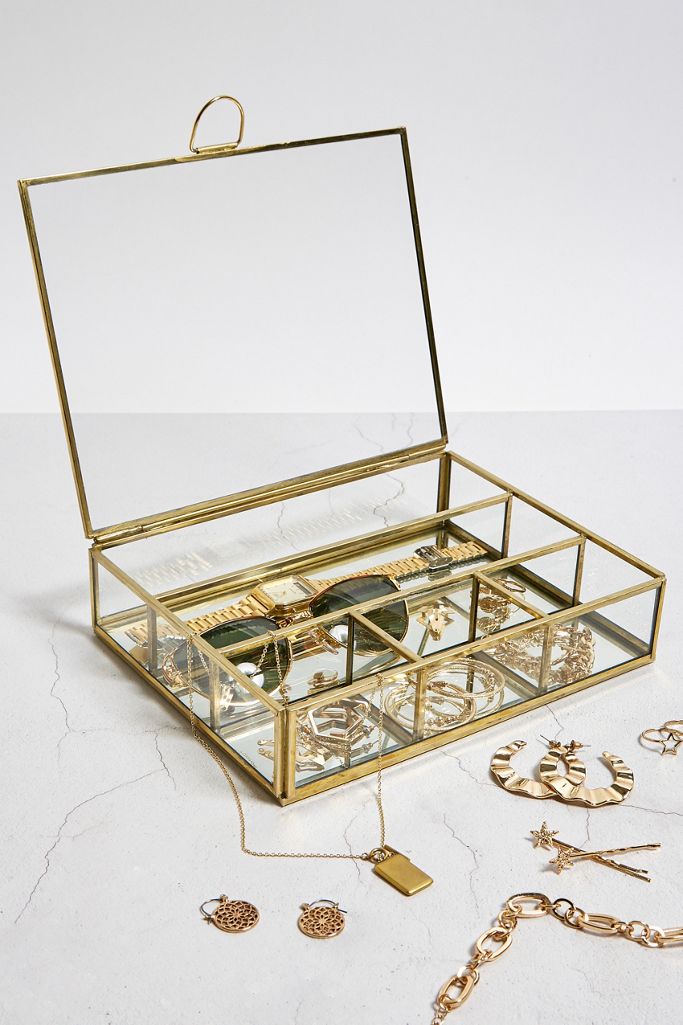 Glass Display Jewellery Box Urban Outfitters UK