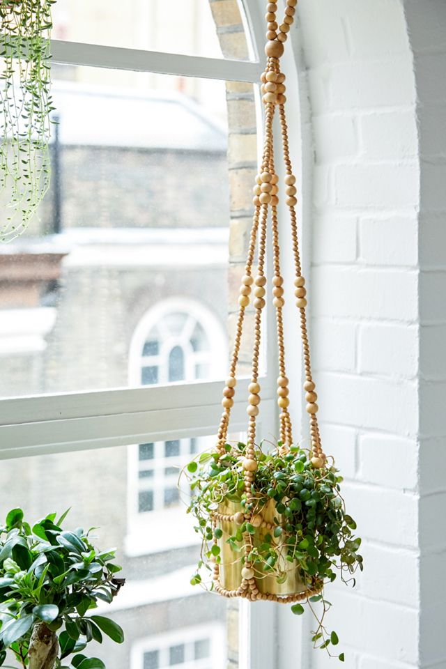 Beaded Hanging Planter Urban Outfitters UK