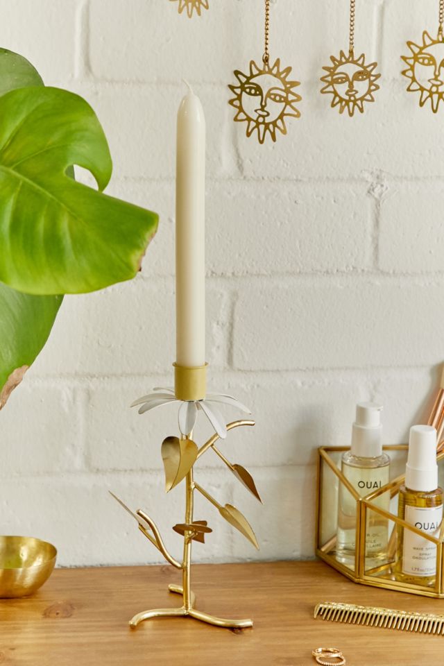 Helena Flower Taper Candle Holder Urban Outfitters UK