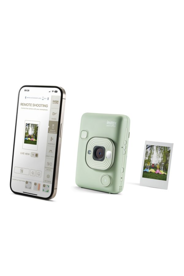 Vista de diapositivas: 4: Cámara Instantánea Fujifilm Matcha Verde Instax Mini LiPlay