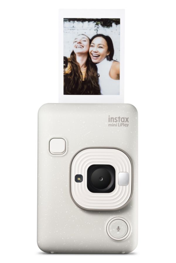 Slide View: 1: Fujifilm Neblig Weiß Instax Mini LiPlay Sofortbildkamera