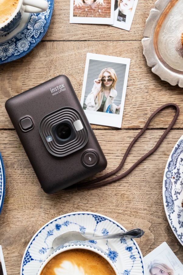 Vista diapositiva: 1: Fotocamera Istantanea Fujifilm Deep Bronze Instax Mini LiPlay