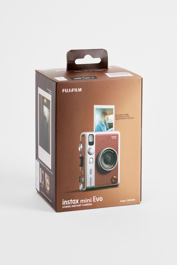 Slide View: 3: Appareil photo Fujifilm Instax Mini Evo marron