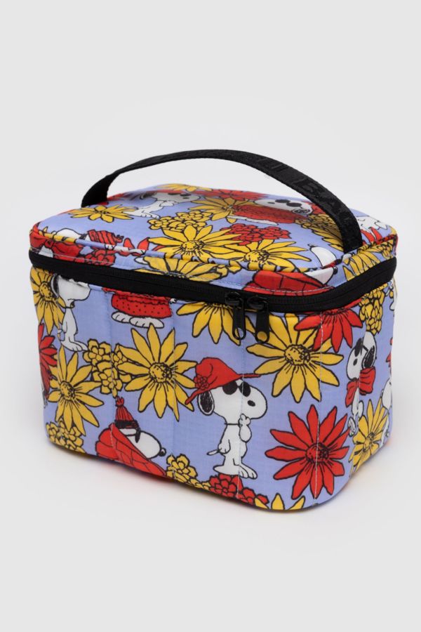 Slide View: 1: BAGGU Floral Snoopy Lunch Bag