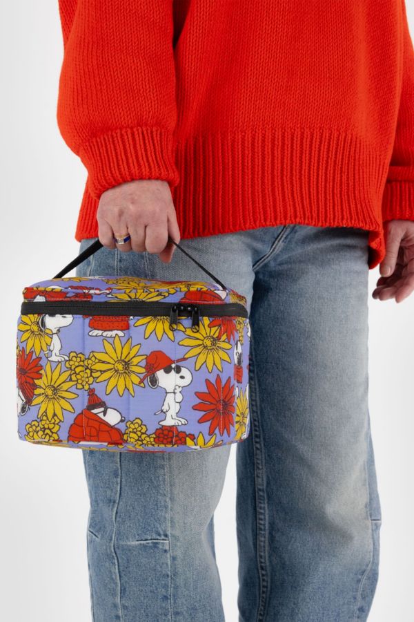 Slide View: 2: BAGGU Floral Snoopy Lunch Bag