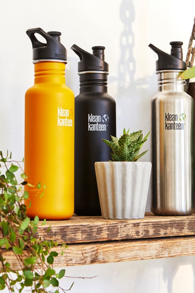 Klean Kanteen Yellow 800ml Stainless Steel Water Bottle Urban