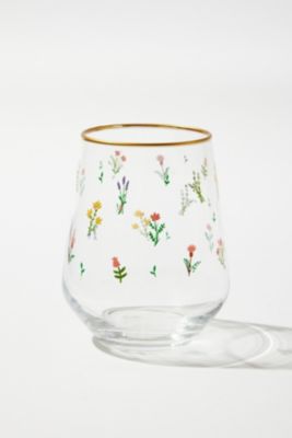 Nora Blumenmuster Glas Becher