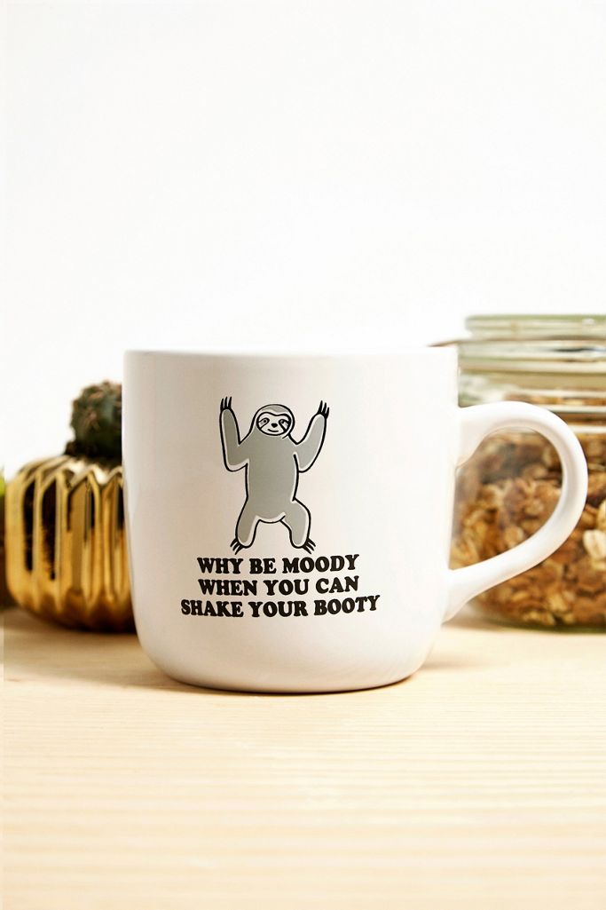 Dancing Sloth Mug Urban Outfitters UK