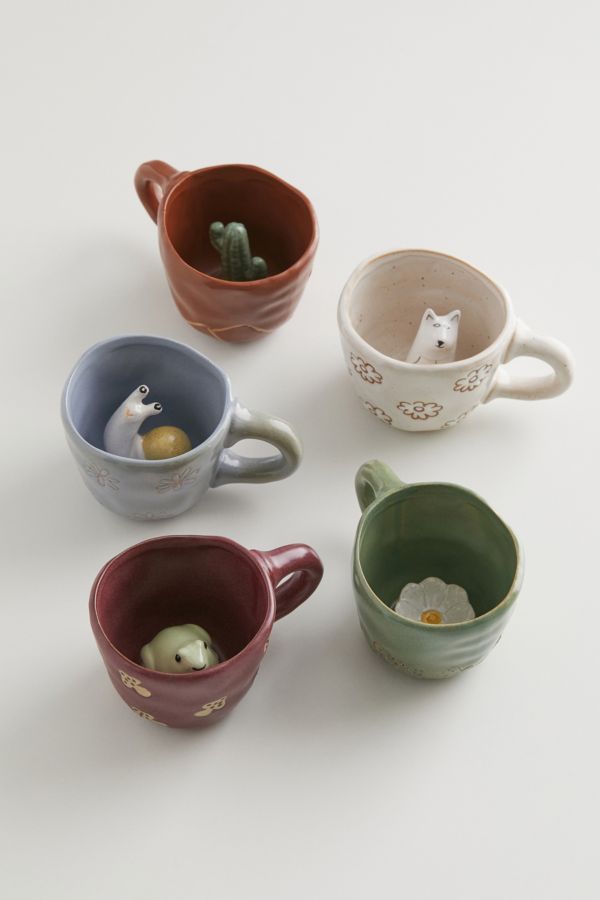 Slide View: 3: Peekaboo Ceramic Mug