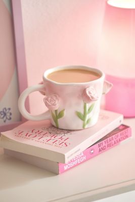 Tazza con bocciolo di rosa