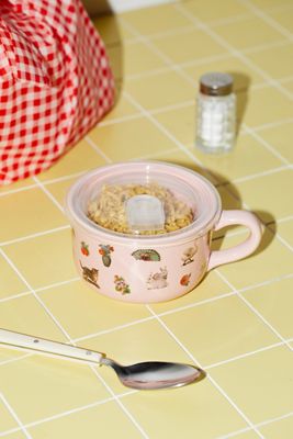 Sticker Lidded Soup Mug