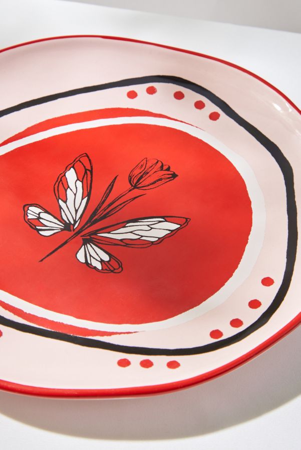 Slide View: 2: Whimsical Butterfly Plate 