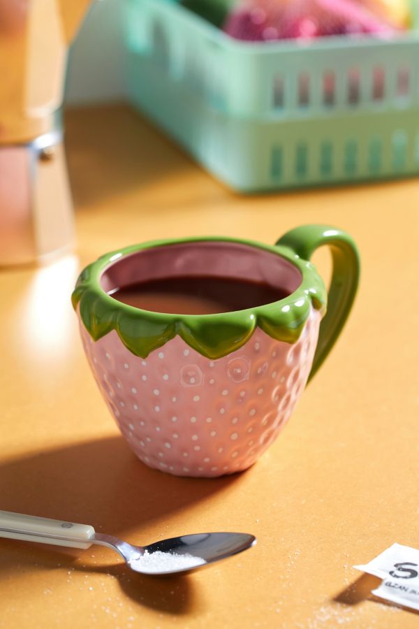 Slide View: 1: Strawberry Shaped Mug