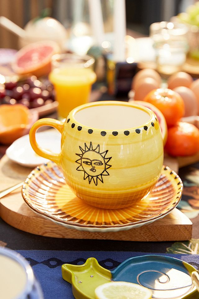 urbanoutfitters.com | Soleil Sun Rippled Ceramic Mug
