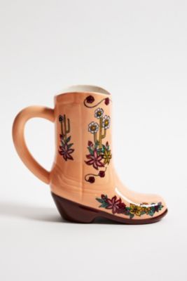 Blumen Western Stiefel Becher