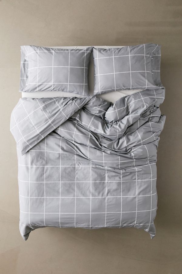 Distressed Check Duvet Cover Set Urban Outfitters Uk